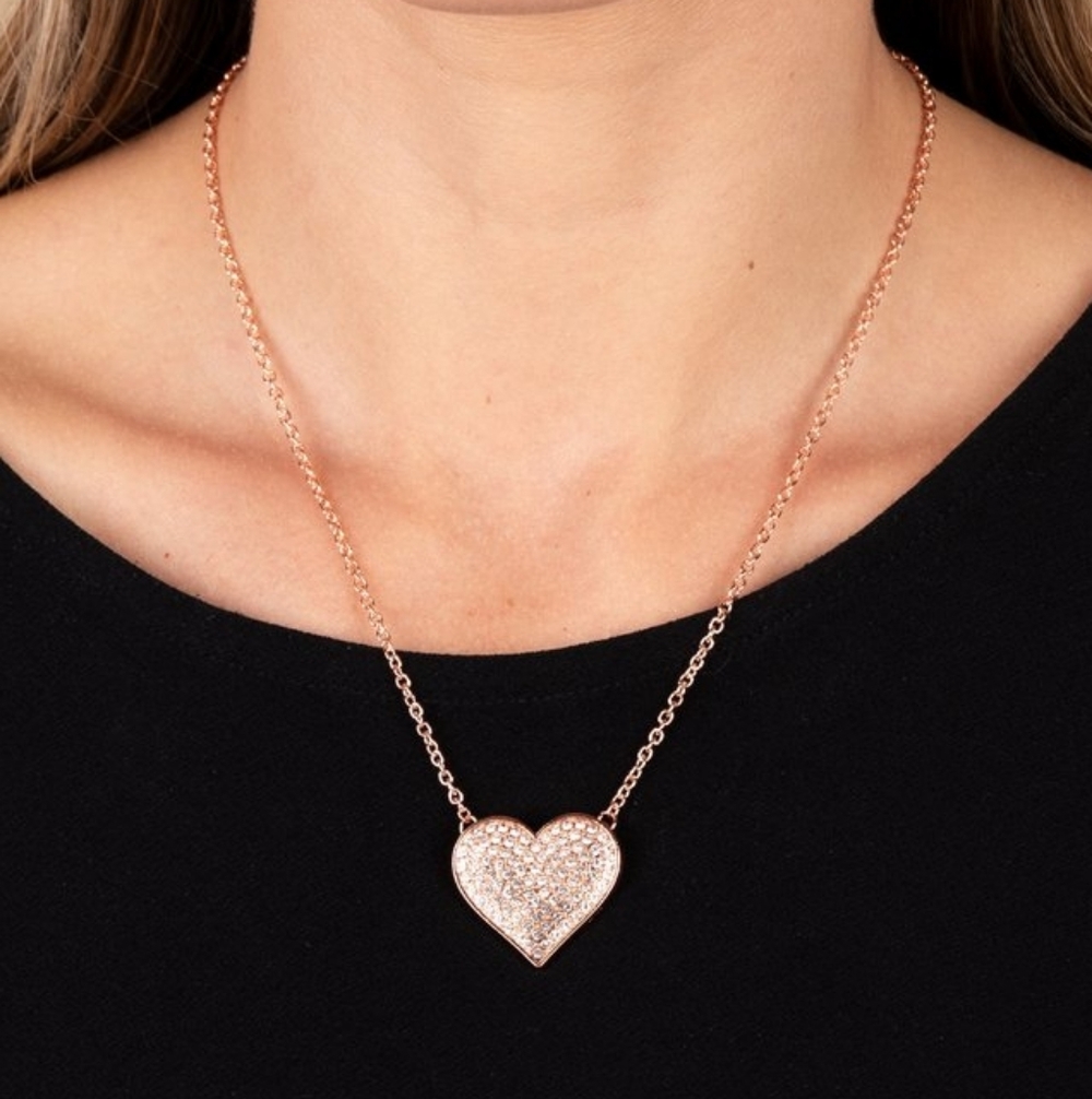 Elegant Copper Heart Necklace